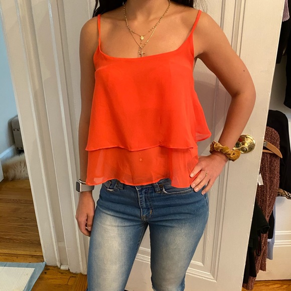 Orange Layered Camisole - Picture 2 of 3
